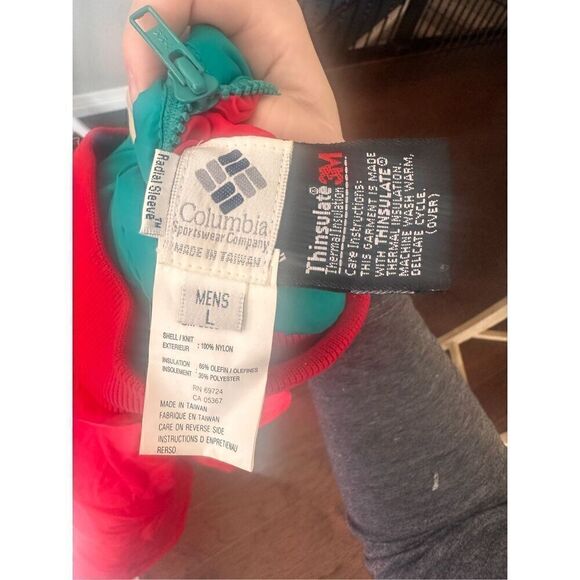 Columbia Vintage 80’s 90’s Neon Men’s Ski Coat - Picture 3 of 12